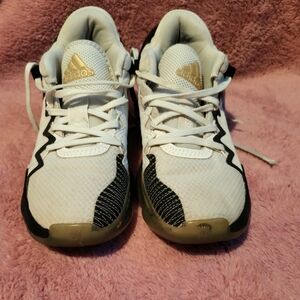 Adidas Kids White and Black Sneakers